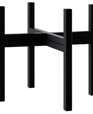 Indoor Outdoor, Plant pots, Metal Planter Stand 12, Black