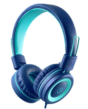K11 Foldable Stereo Tangle-Free 3.5mm Jack Wired Cord On-Ear Headset for Children/Teens/Boys/Girls/Smartphones